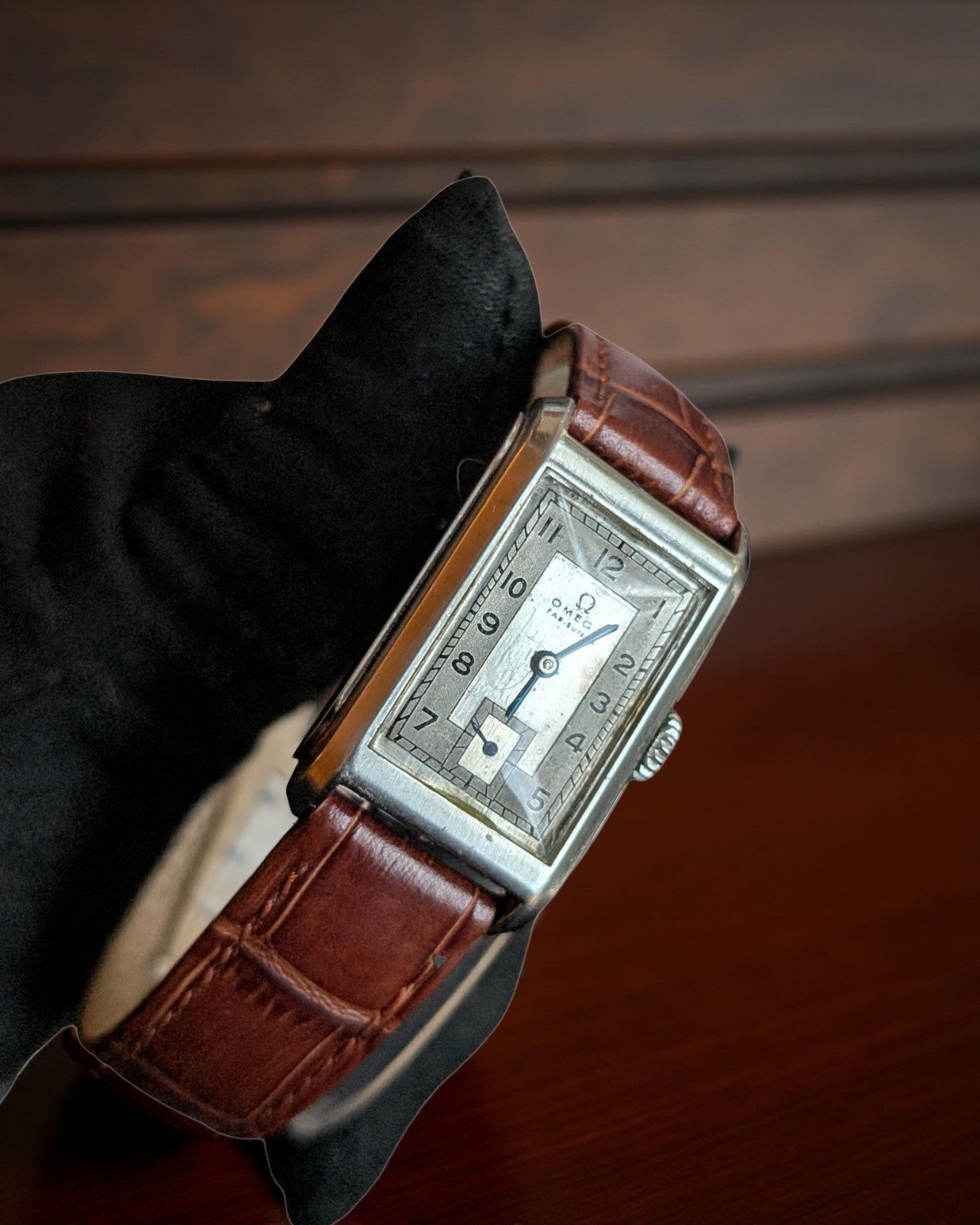 Omega Tank T17 – Art Deco Rectangular – Mechanical – 1930s - Image 2