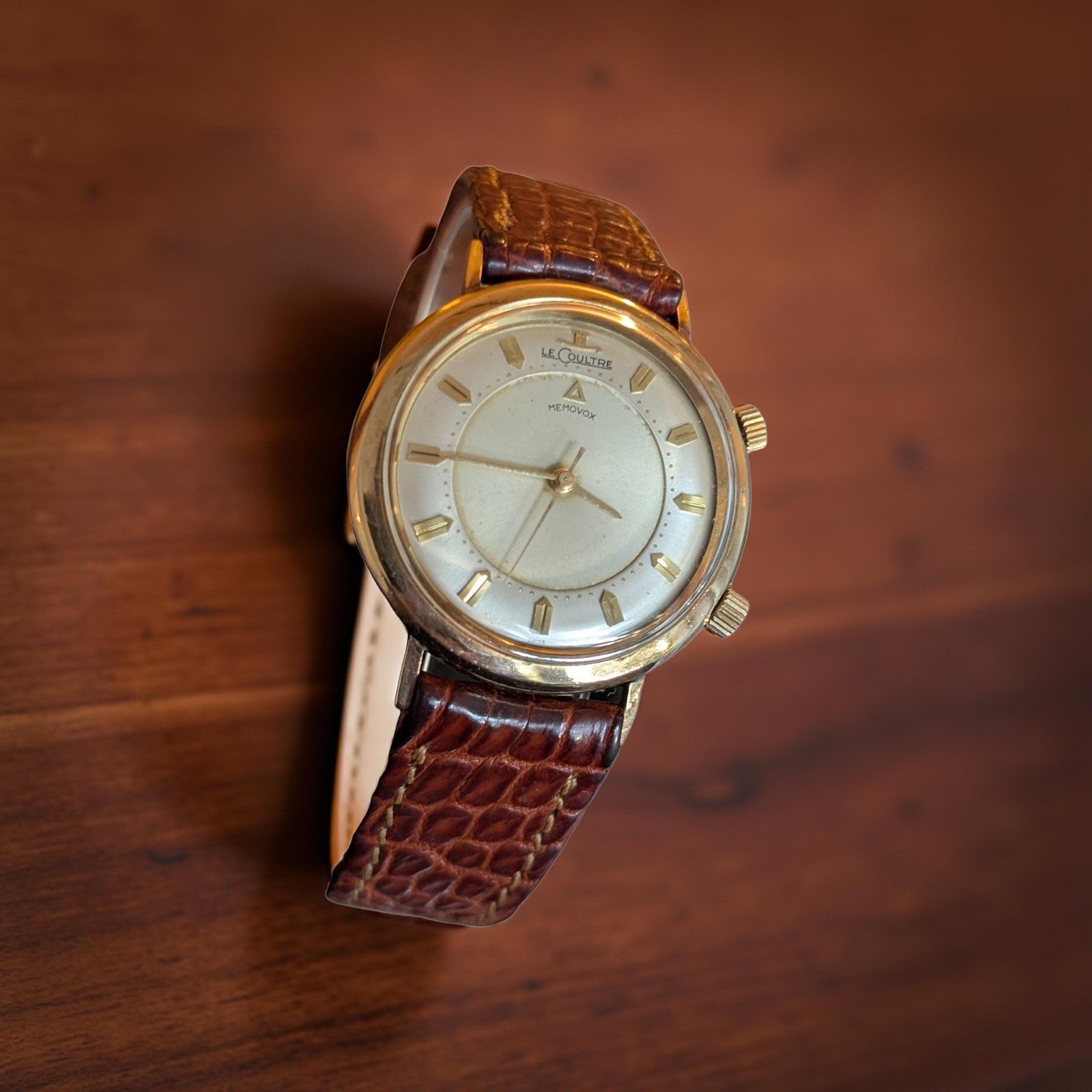 Jaeger-LeCoultre Memovox – 10K Gold Filled – Alarm Watch – Vintage – Serviced - Image 2