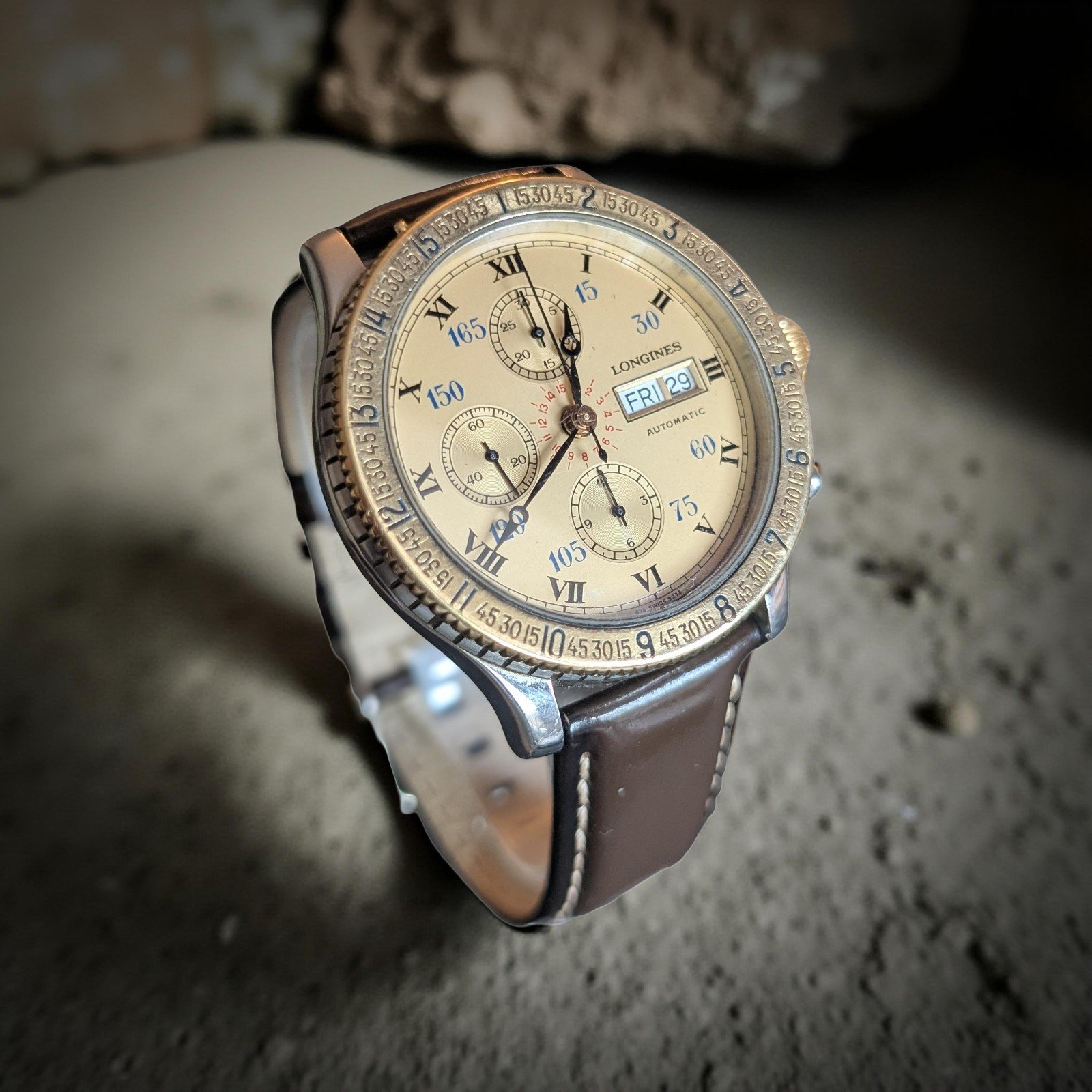 Longines Lindbergh Hour Angle – Steel & Yellow Gold – Automatic – 42 mm - Image 2