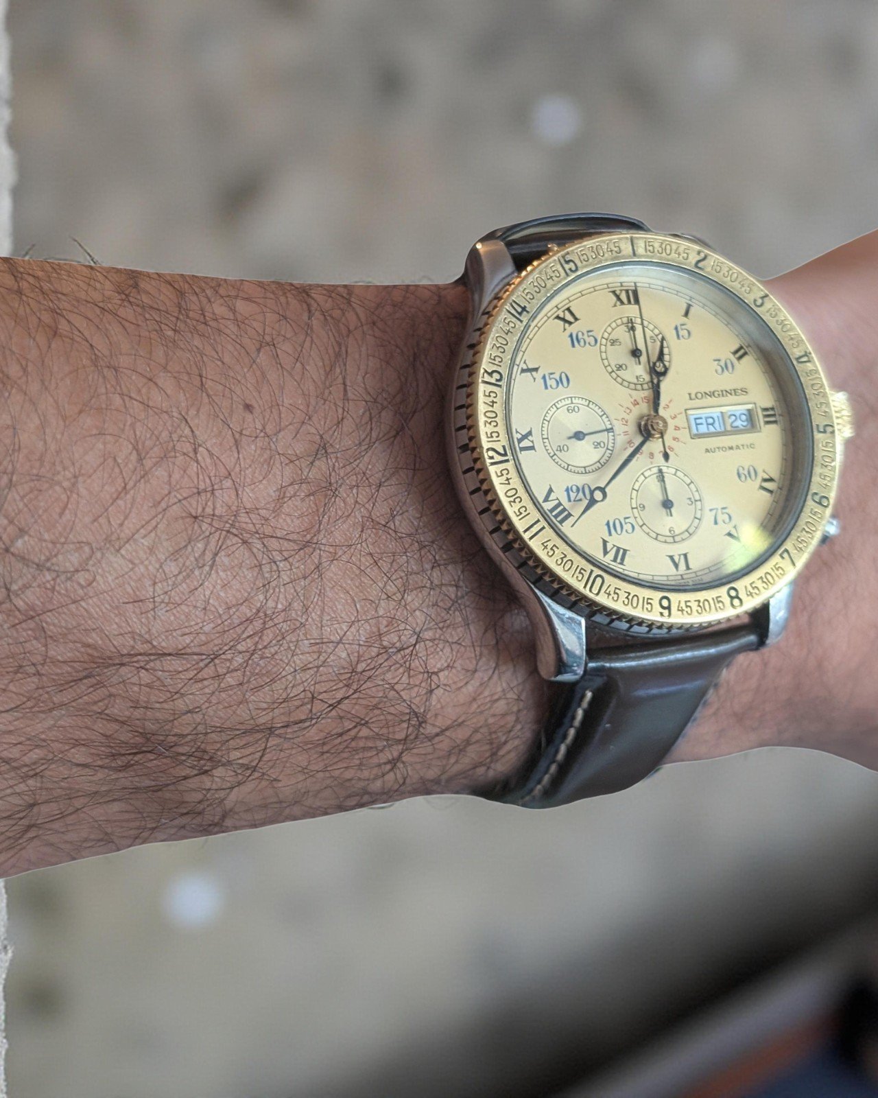 Longines Lindbergh Hour Angle – Steel & Yellow Gold – Automatic – 42 mm - Image 3