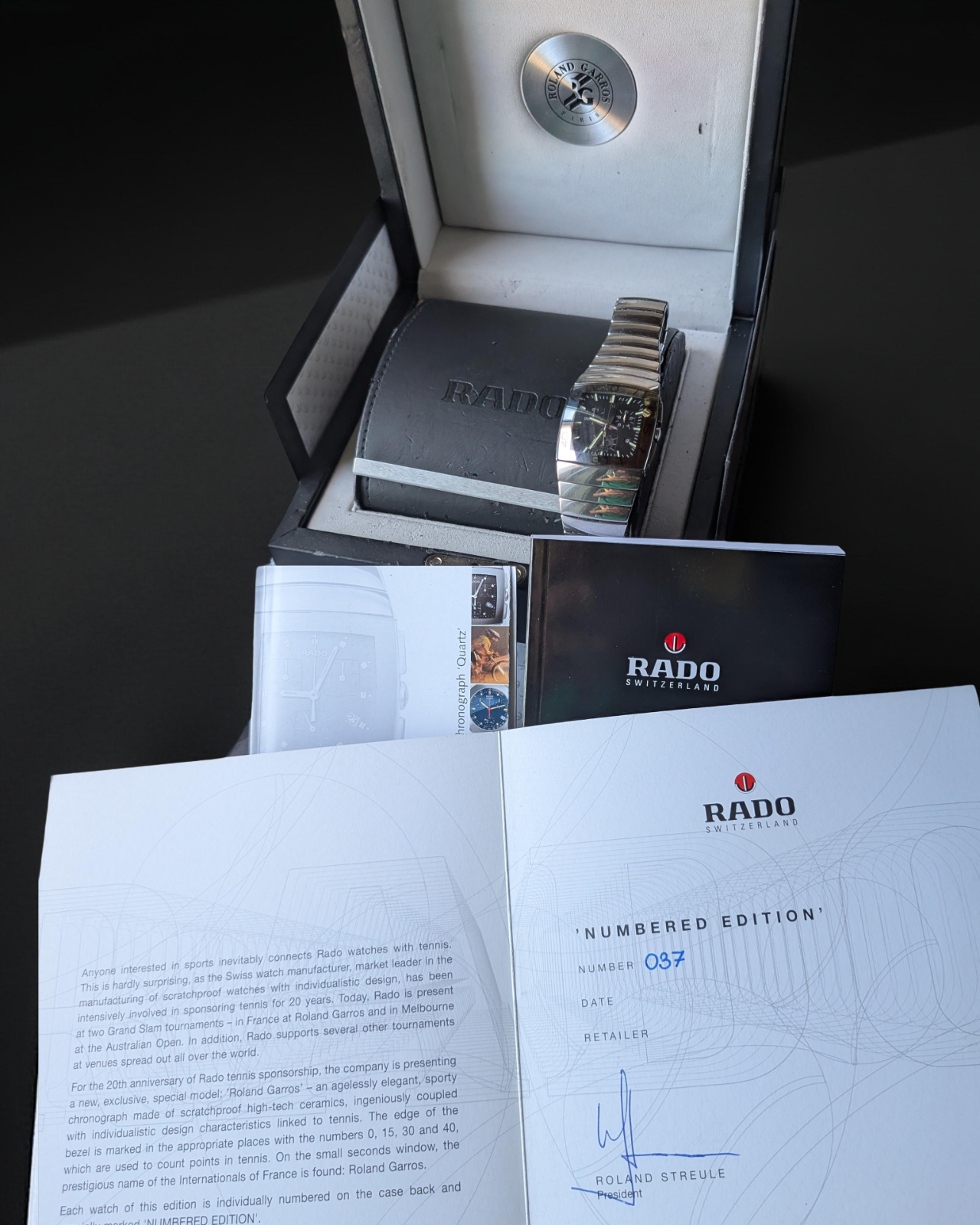 Rado Sintra Chronograph Limited Edition Roland Garros 2010 – 31mm - Image 4